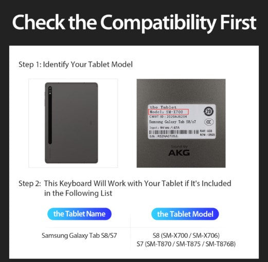 Samsung Tab S8/S7 DK Series Keyboard
