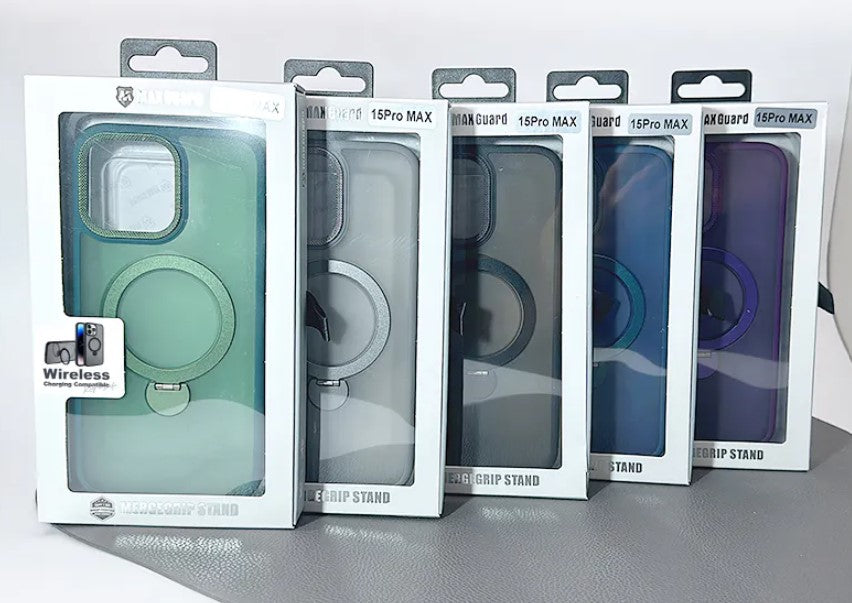 iPhone 15 Pro max 6.7 Maxguard Mergegrip Stand Case (MagSafe)