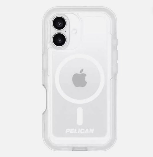 iPhone 16 Pelican Voyager MagSafe Case with Holster Clear