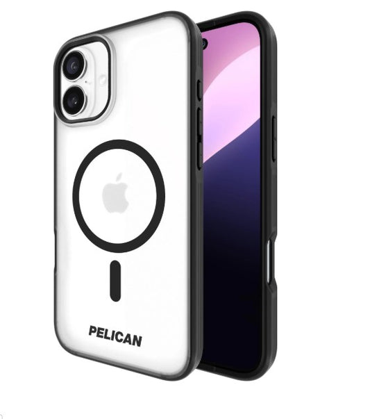 iPhone 16 Pelican Ranger Mag Safe Case Clear/Black Frosted